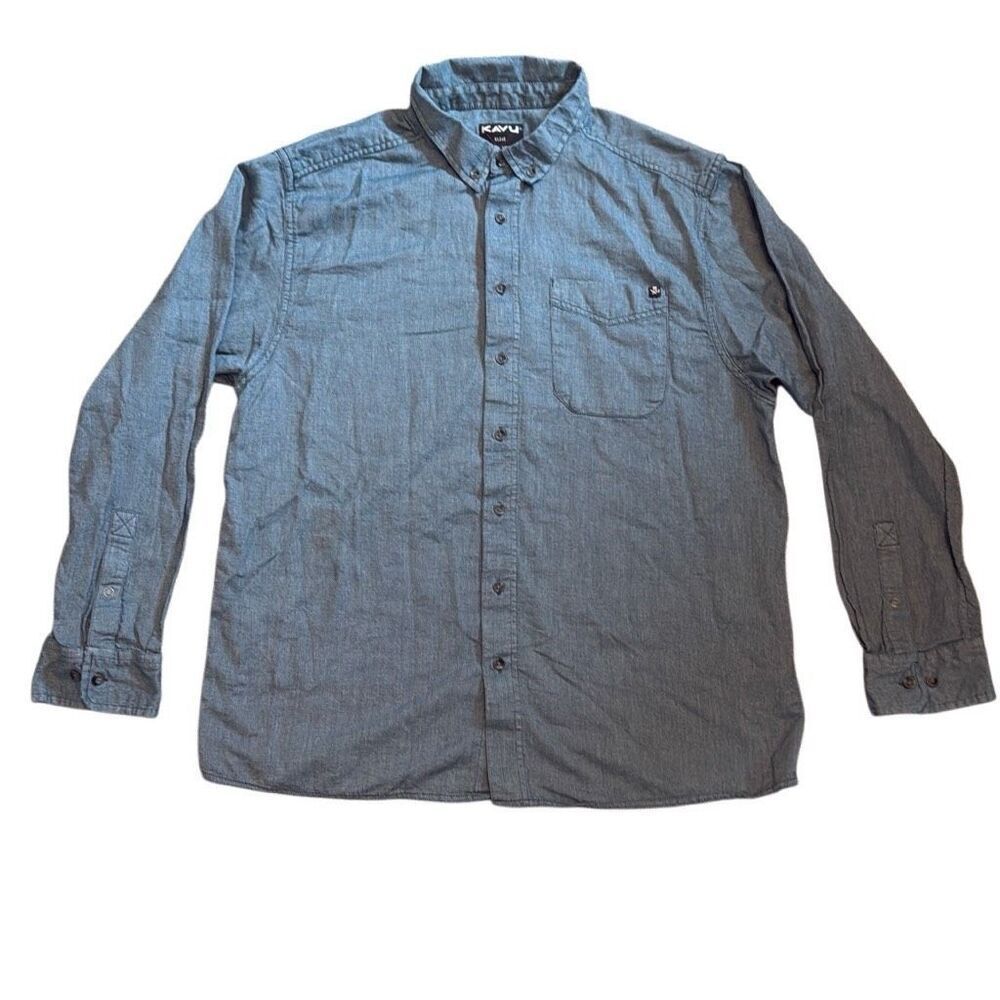 Kavu button down XXL green shirt casual